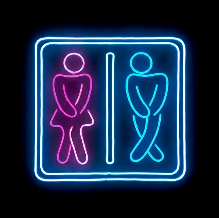 Women And Men Toilet - LED Neon Sign