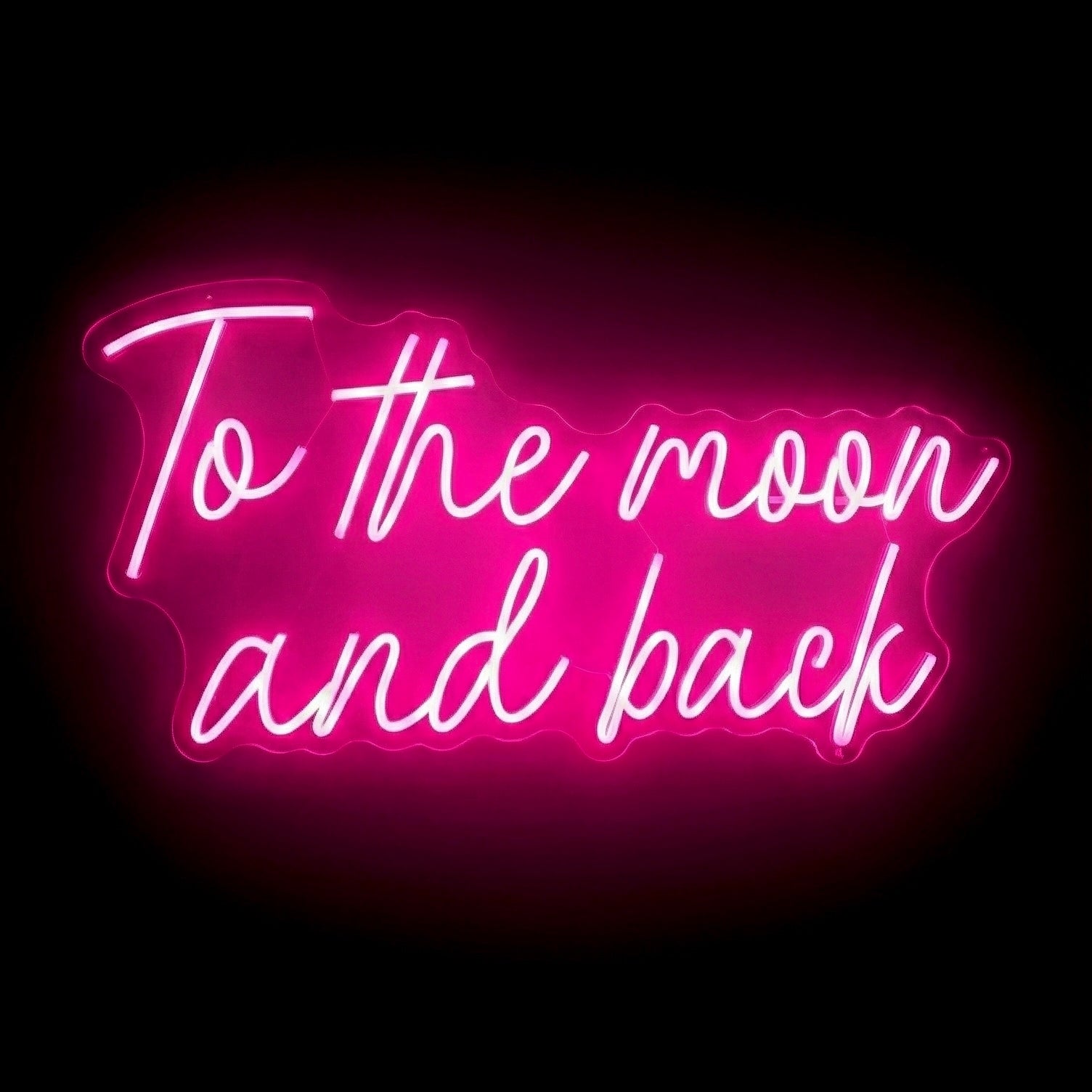 To The Moon And Back - LED Neon Sign