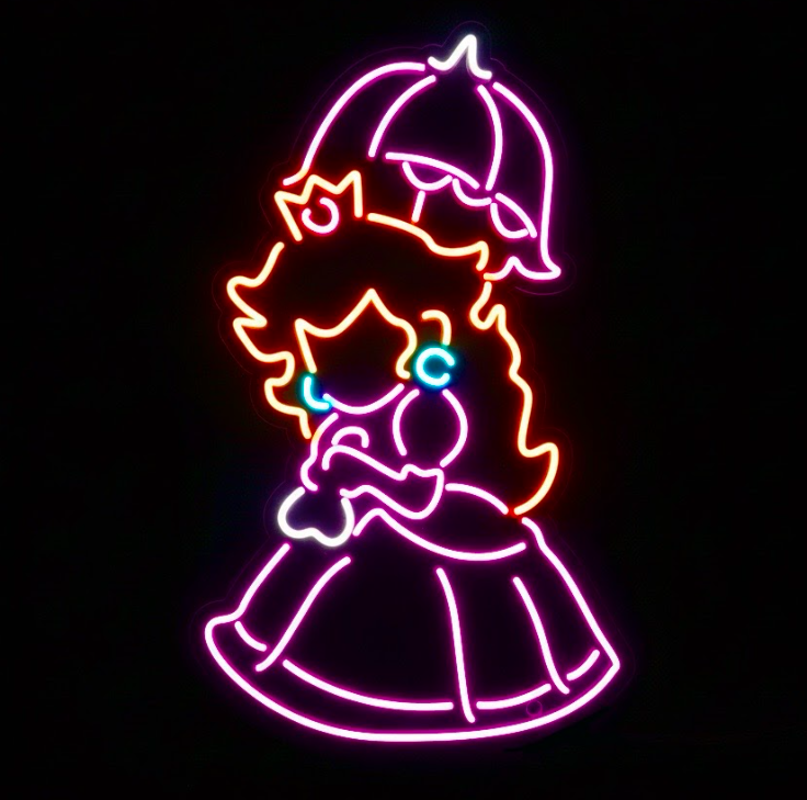 Princess Peach - LED Neon Sign